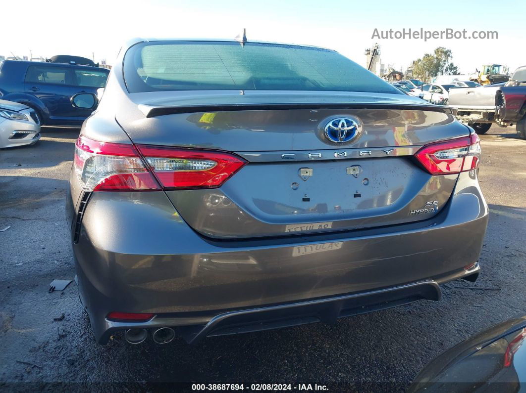 2019 Toyota Camry Hybrid Se Gray vin: 4T1B21HK5KU514027