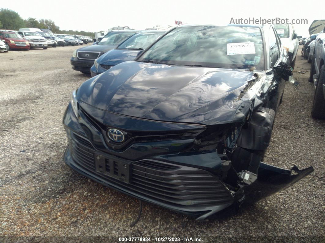 2019 Toyota Camry Hybrid Xle Dark Blue vin: 4T1B21HK6KU013681