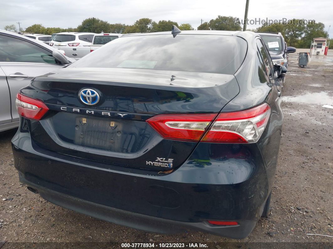 2019 Toyota Camry Hybrid Xle Dark Blue vin: 4T1B21HK6KU013681