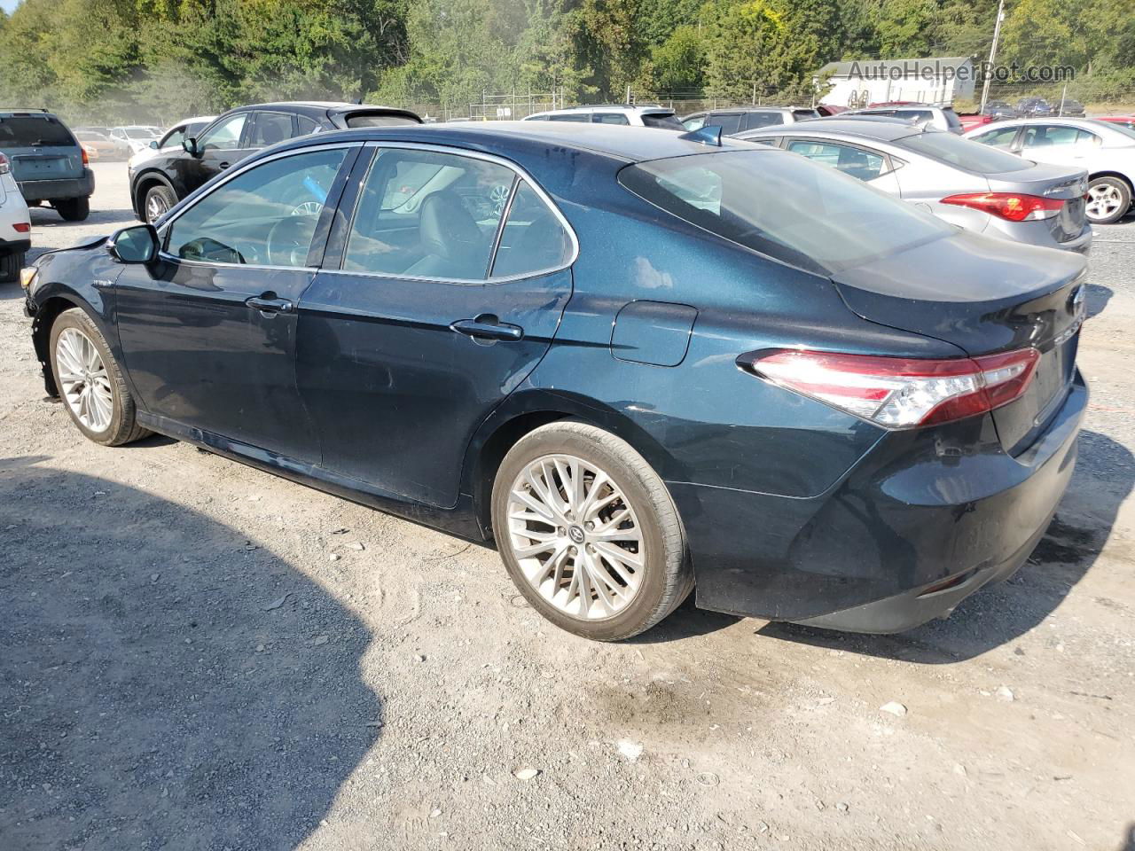 2019 Toyota Camry Hybrid Бирюзовый vin: 4T1B21HK6KU521925