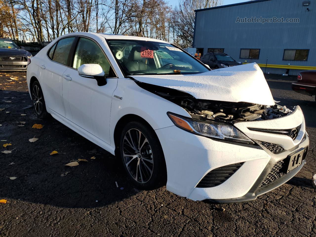 2019 Toyota Camry Hybrid White vin: 4T1B21HK7KU511078