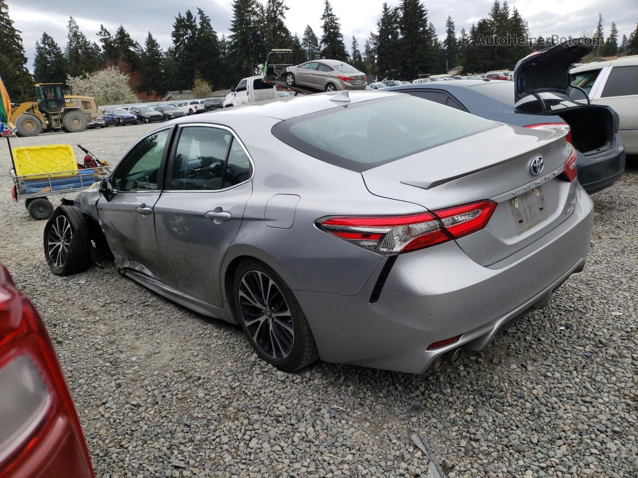 2019 Toyota Camry Hybrid Silver vin: 4T1B21HK7KU511789