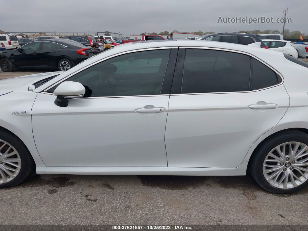 2019 Toyota Camry Hybrid Xle White vin: 4T1B21HK7KU512473