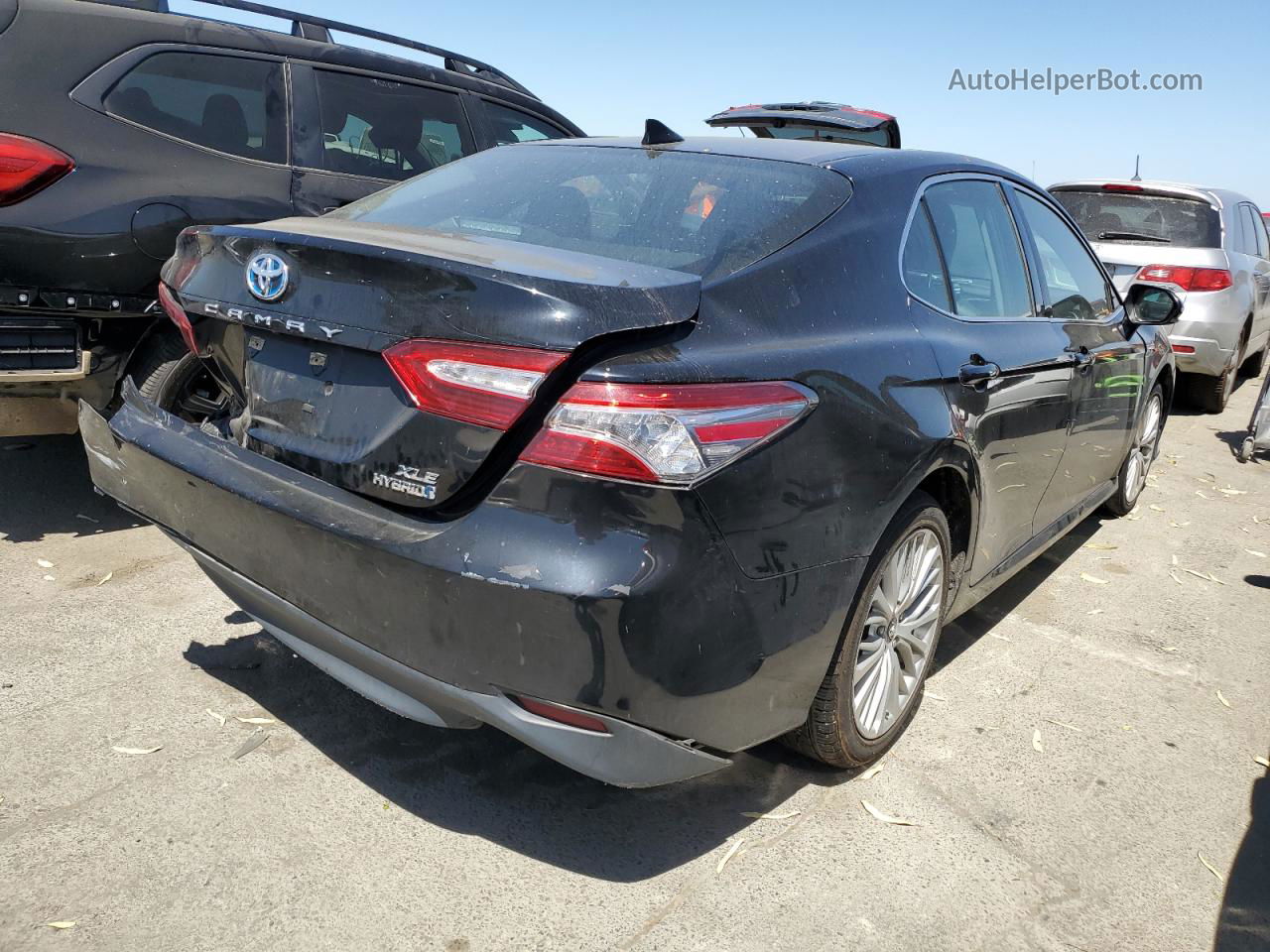 2019 Toyota Camry Hybrid Black vin: 4T1B21HK7KU512926