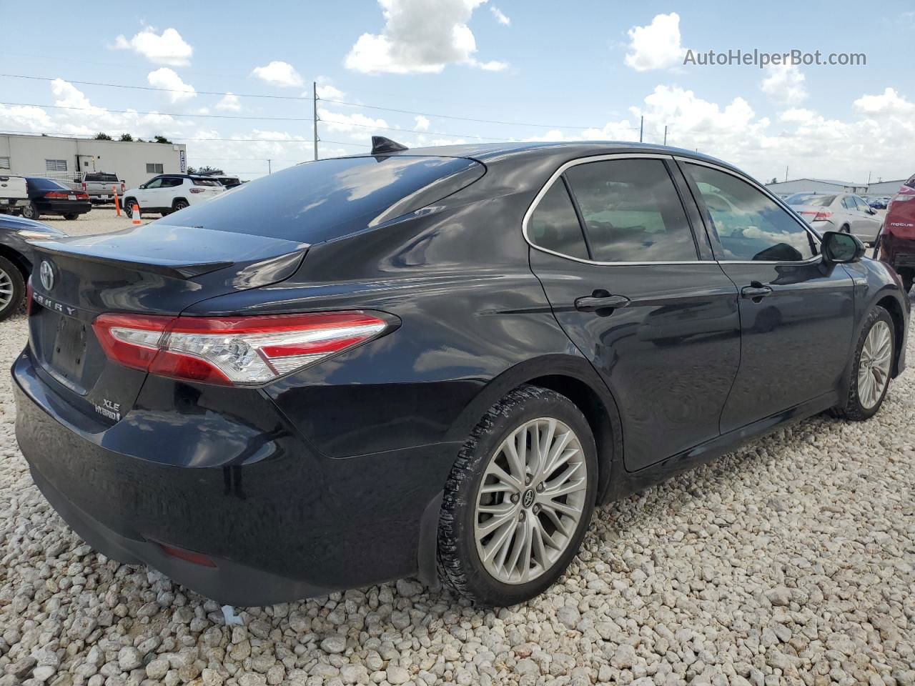 2019 Toyota Camry Hybrid Black vin: 4T1B21HK7KU519374