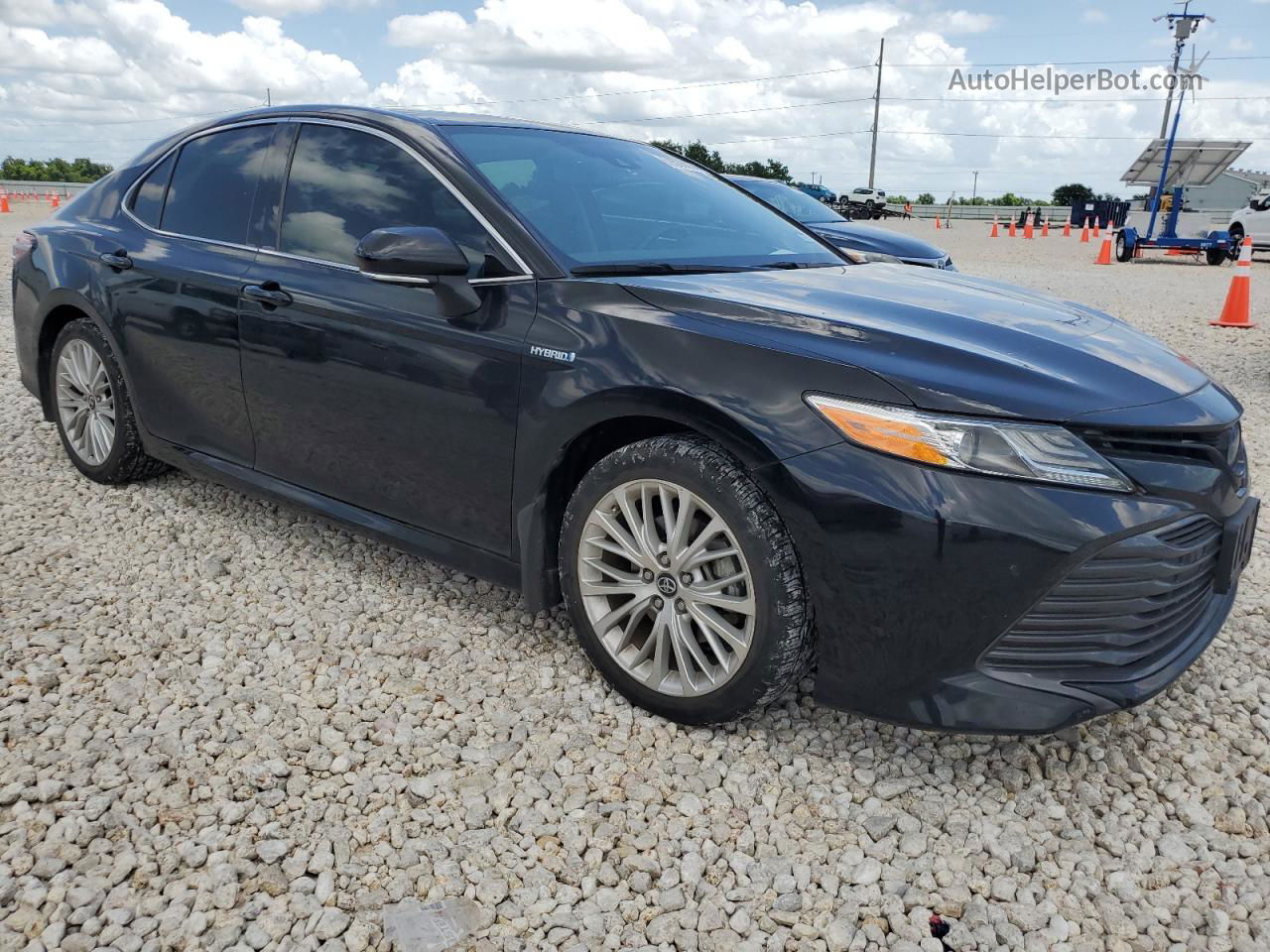 2019 Toyota Camry Hybrid Black vin: 4T1B21HK7KU519374