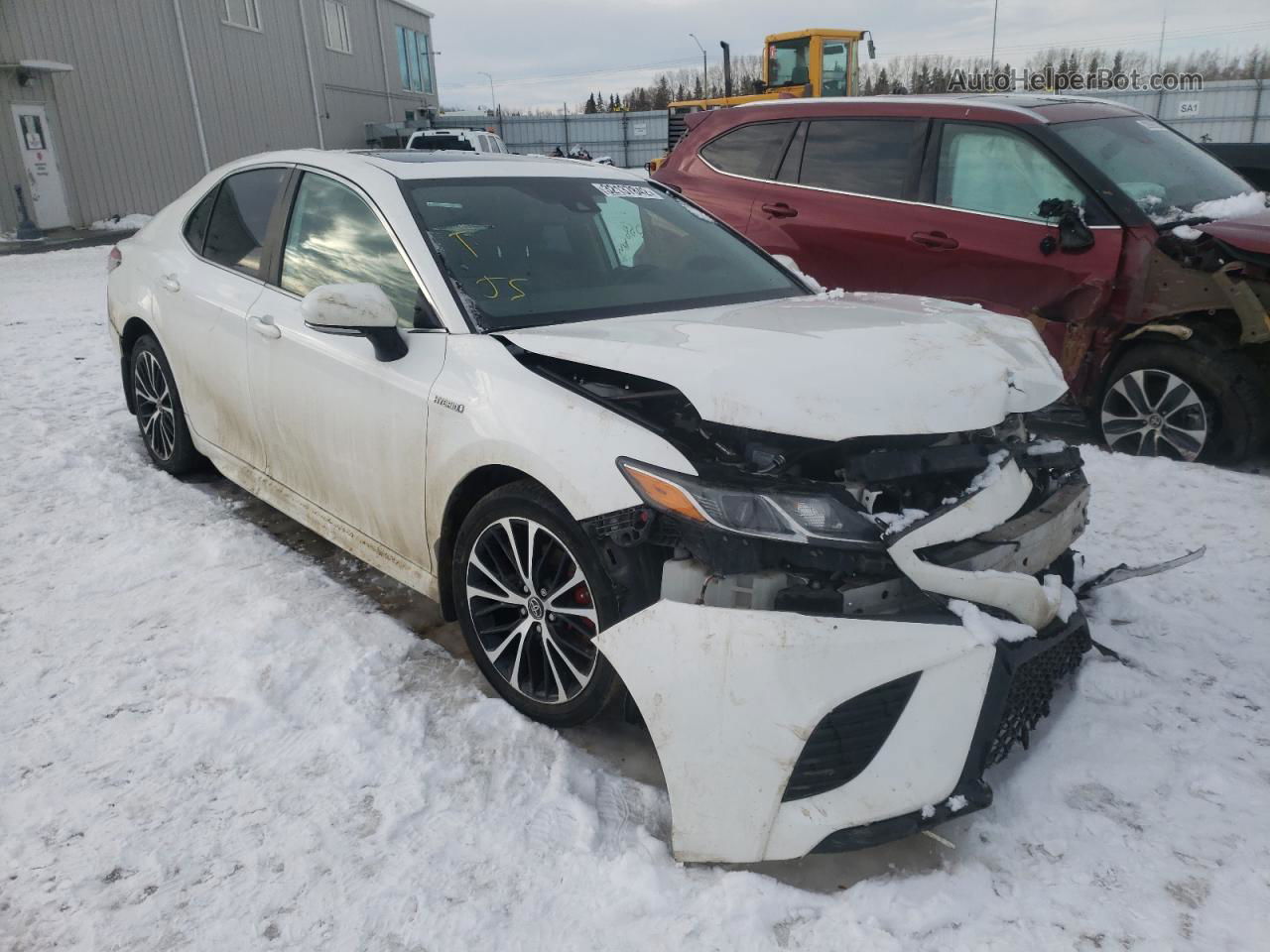 2019 Toyota Camry Hybrid White vin: 4T1B21HK9KU010502