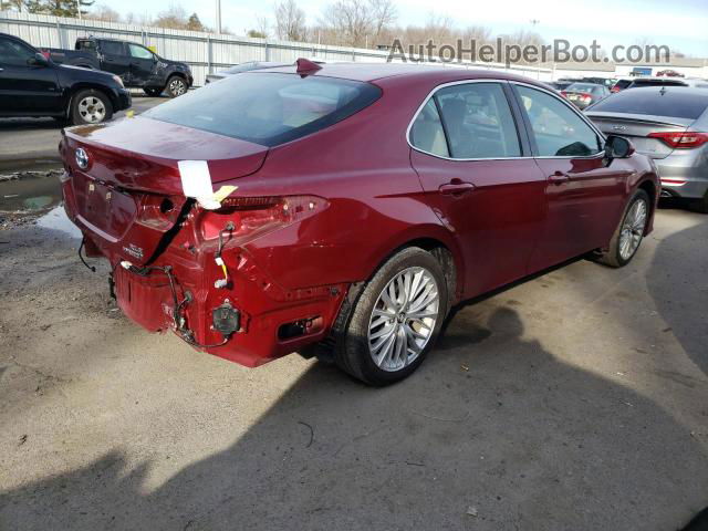 2019 Toyota Camry Hybrid Red vin: 4T1B21HK9KU511843