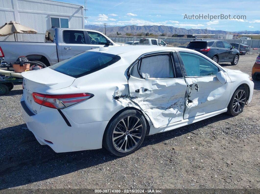 2019 Toyota Camry Hybrid Se White vin: 4T1B21HK9KU518646