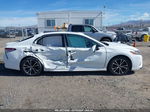 2019 Toyota Camry Hybrid Se White vin: 4T1B21HK9KU518646