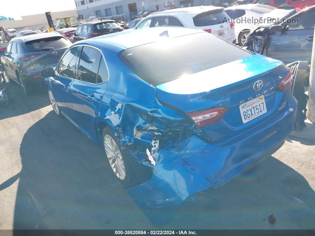 2019 Toyota Camry Hybrid Xle Blue vin: 4T1B21HKXKU011173