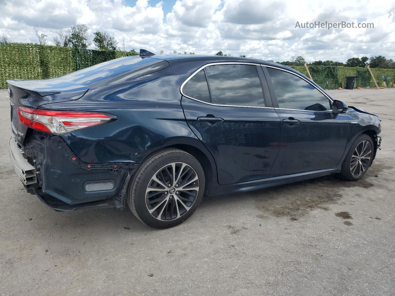 2019 Toyota Camry Hybrid Blue vin: 4T1B21HKXKU512340