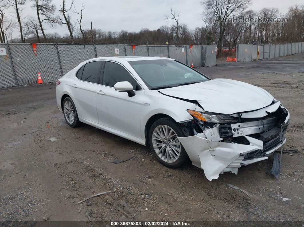 2019 Toyota Camry Hybrid Xle Белый vin: 4T1B21HKXKU513083