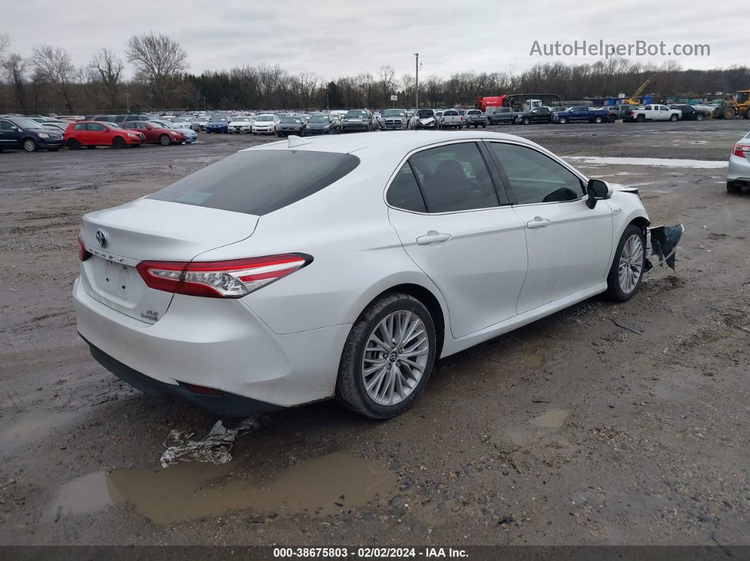 2019 Toyota Camry Hybrid Xle Белый vin: 4T1B21HKXKU513083