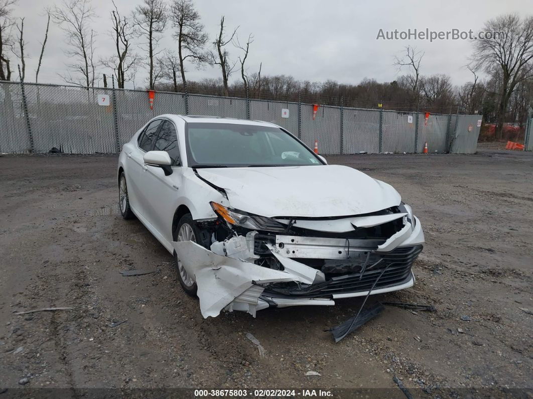 2019 Toyota Camry Hybrid Xle Белый vin: 4T1B21HKXKU513083