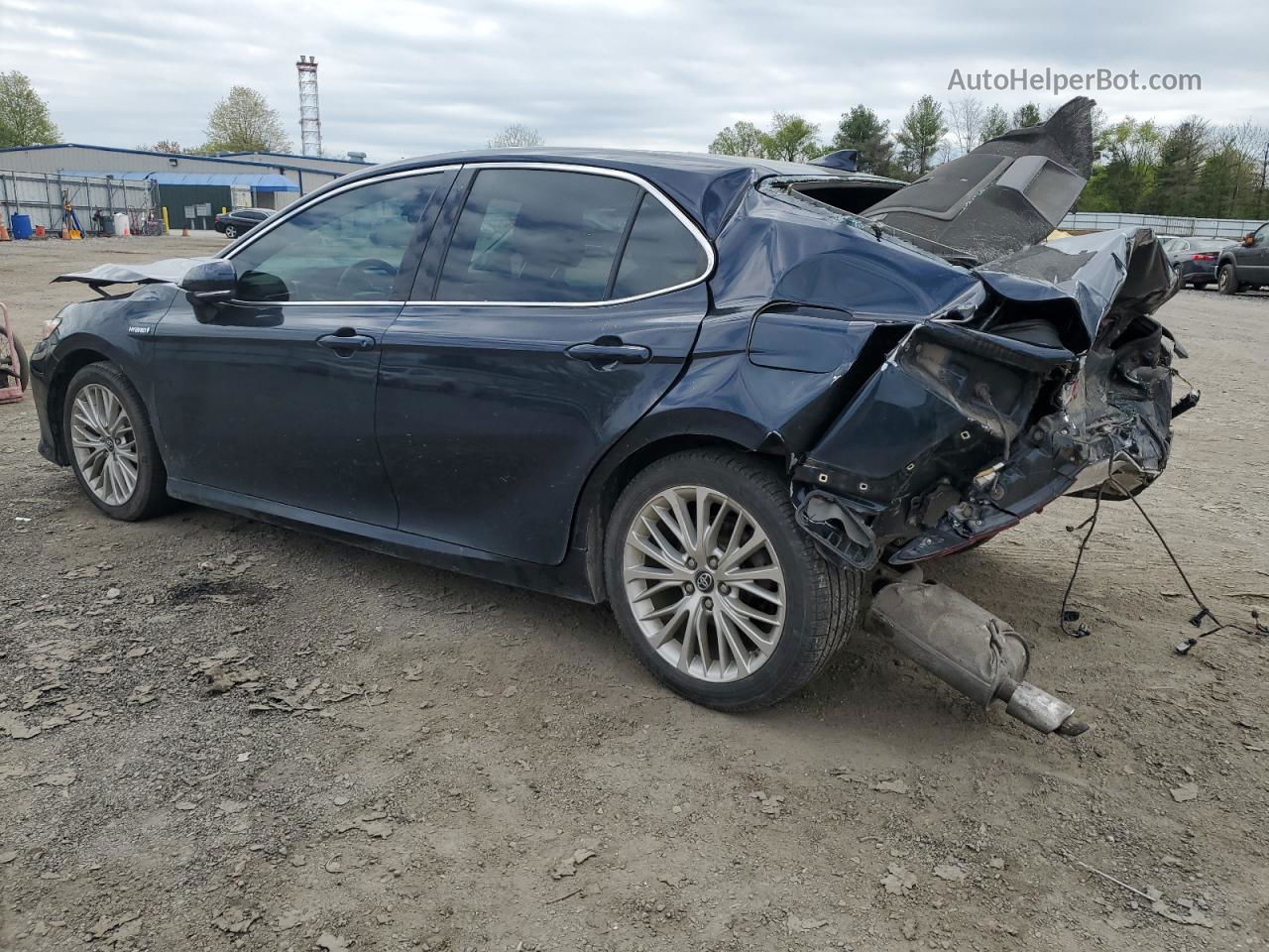 2019 Toyota Camry Hybrid Синий vin: 4T1B21HKXKU513827