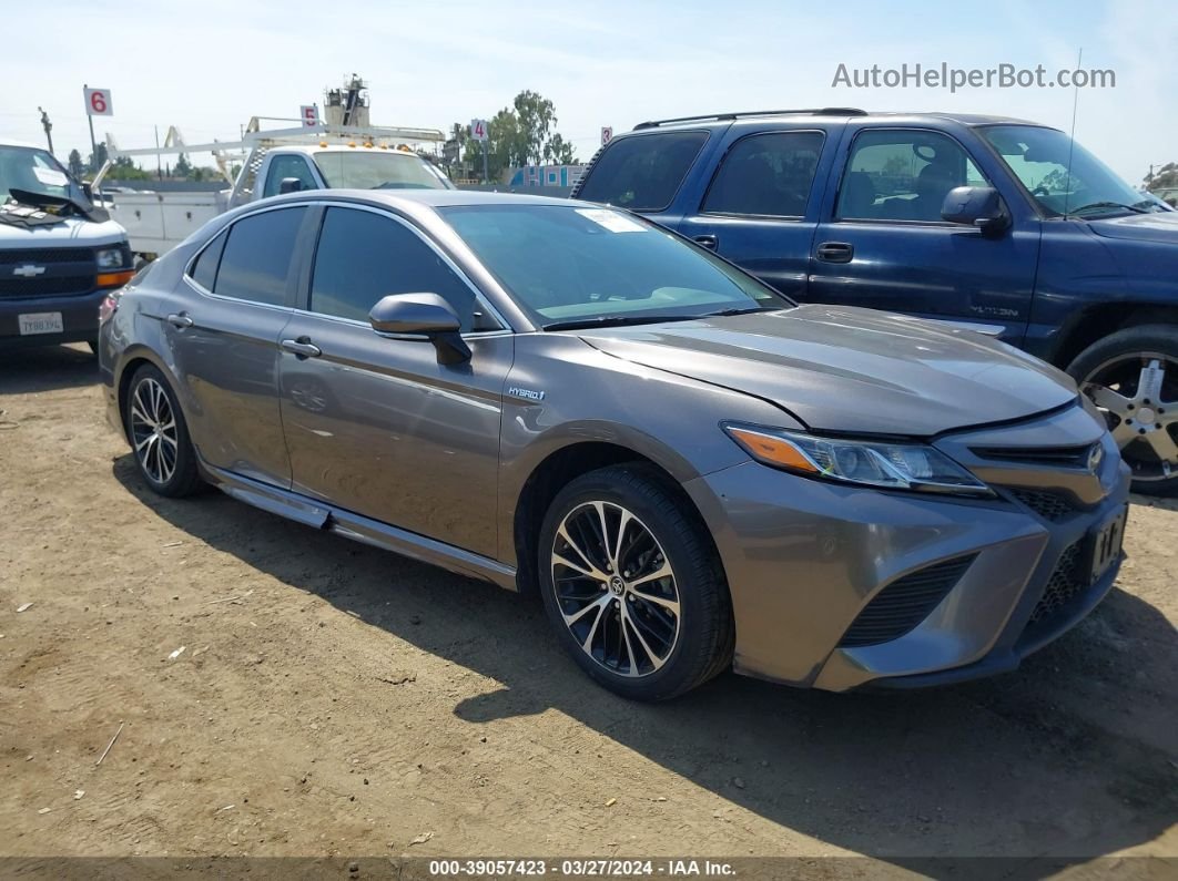 2019 Toyota Camry Hybrid Se Gray vin: 4T1B21HKXKU515187