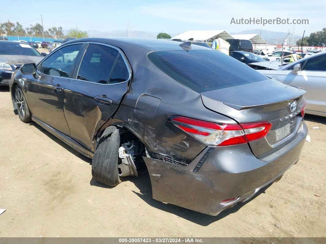 2019 Toyota Camry Hybrid Se Gray vin: 4T1B21HKXKU515187