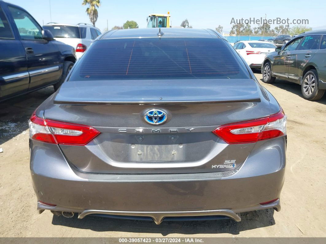 2019 Toyota Camry Hybrid Se Gray vin: 4T1B21HKXKU515187