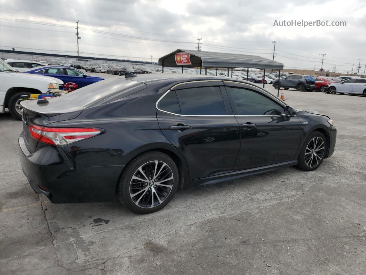 2019 Toyota Camry Hybrid Black vin: 4T1B21HKXKU516484