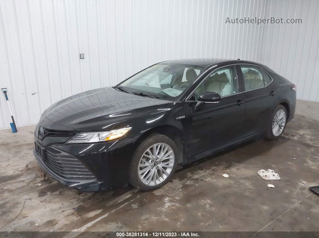 2019 Toyota Camry Hybrid Xle Черный vin: 4T1B21HKXKU517988