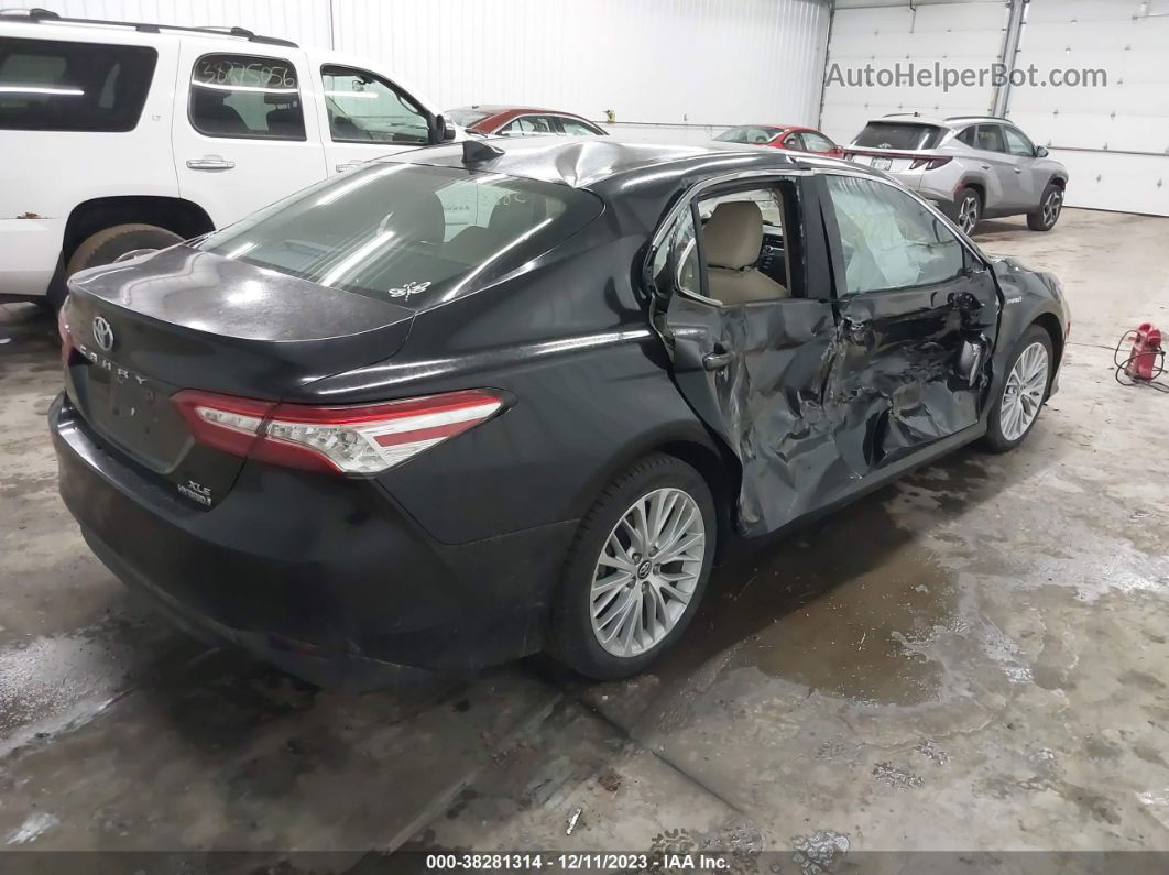 2019 Toyota Camry Hybrid Xle Черный vin: 4T1B21HKXKU517988