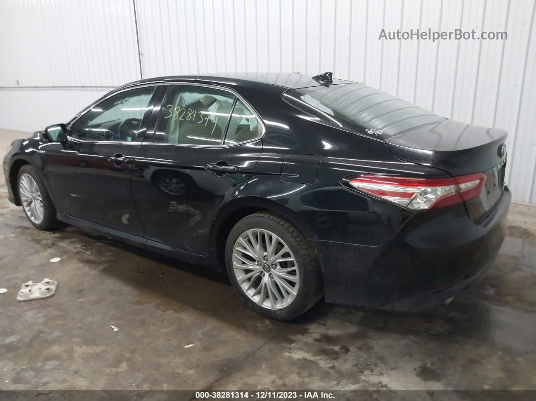 2019 Toyota Camry Hybrid Xle Черный vin: 4T1B21HKXKU517988