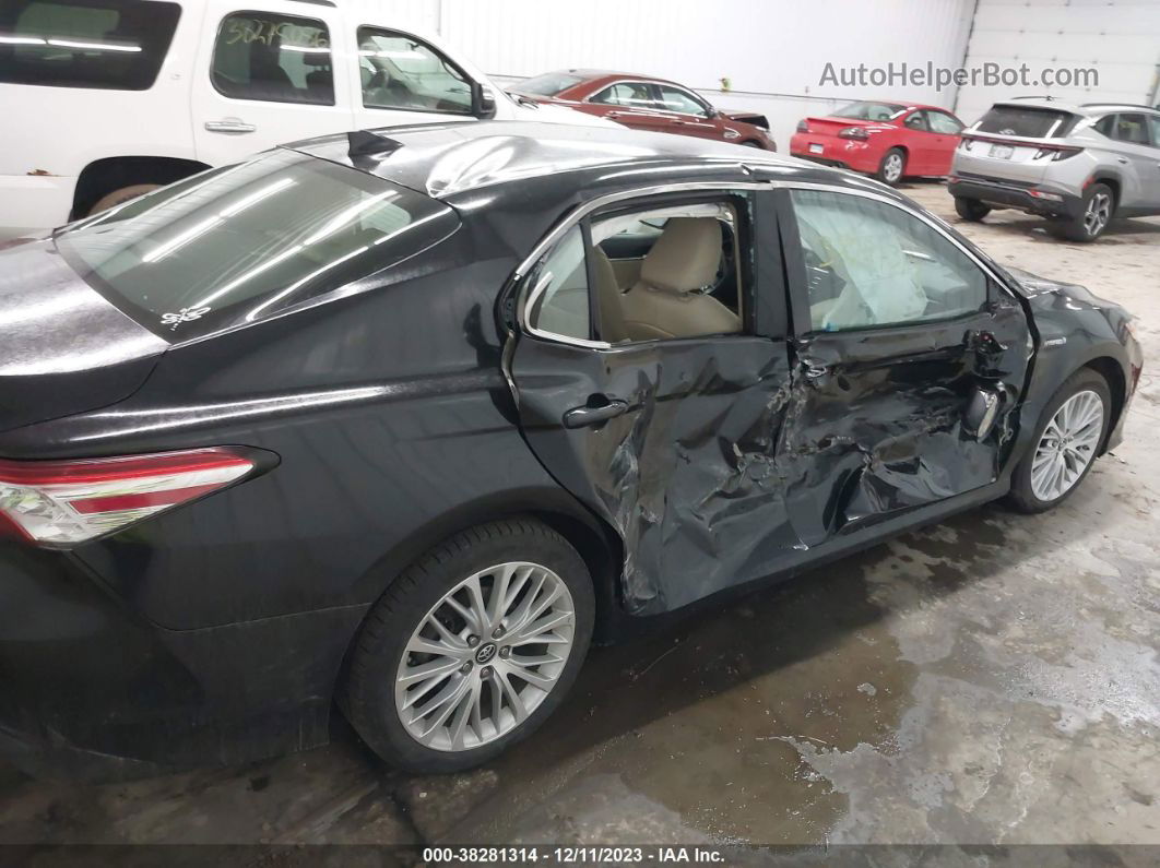 2019 Toyota Camry Hybrid Xle Черный vin: 4T1B21HKXKU517988