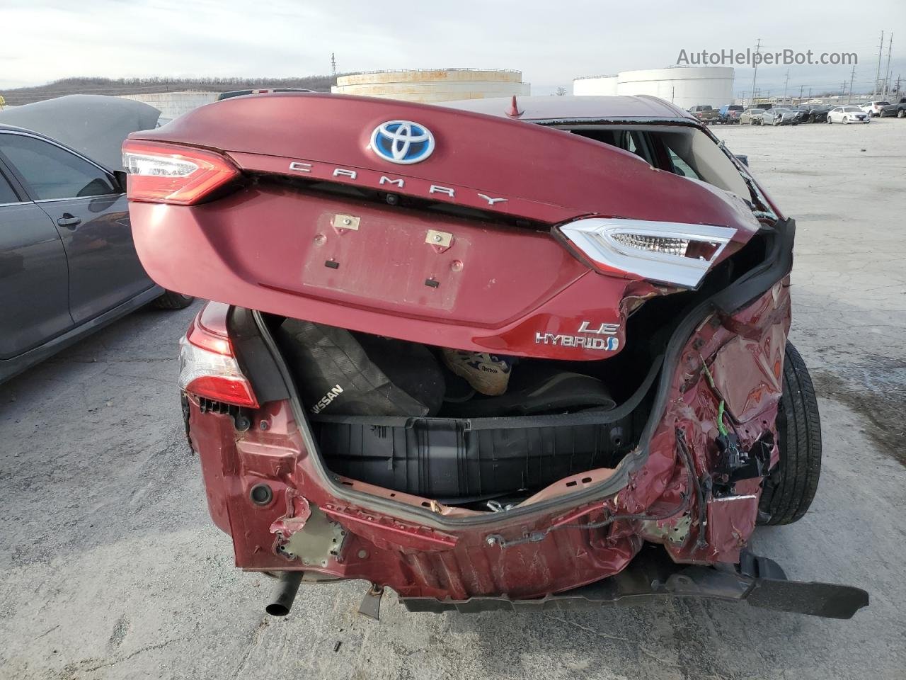 2019 Toyota Camry Le Красный vin: 4T1B31HK1KU512868