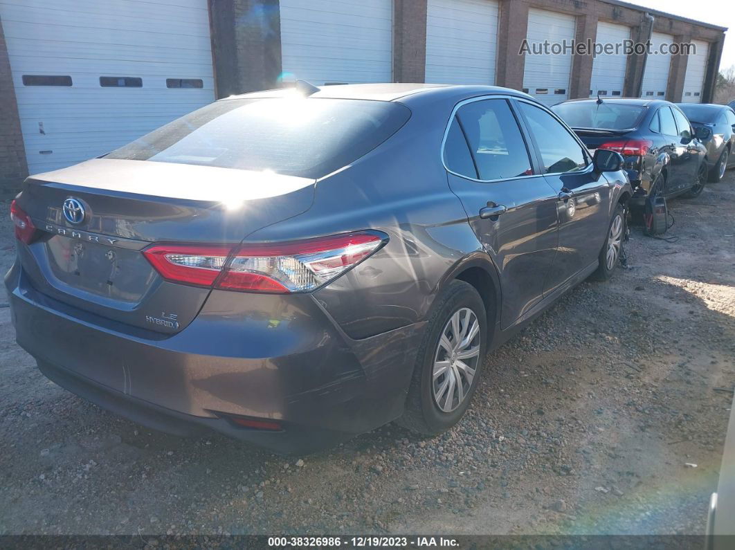 2019 Toyota Camry Hybrid Le Gray vin: 4T1B31HK2KU006997