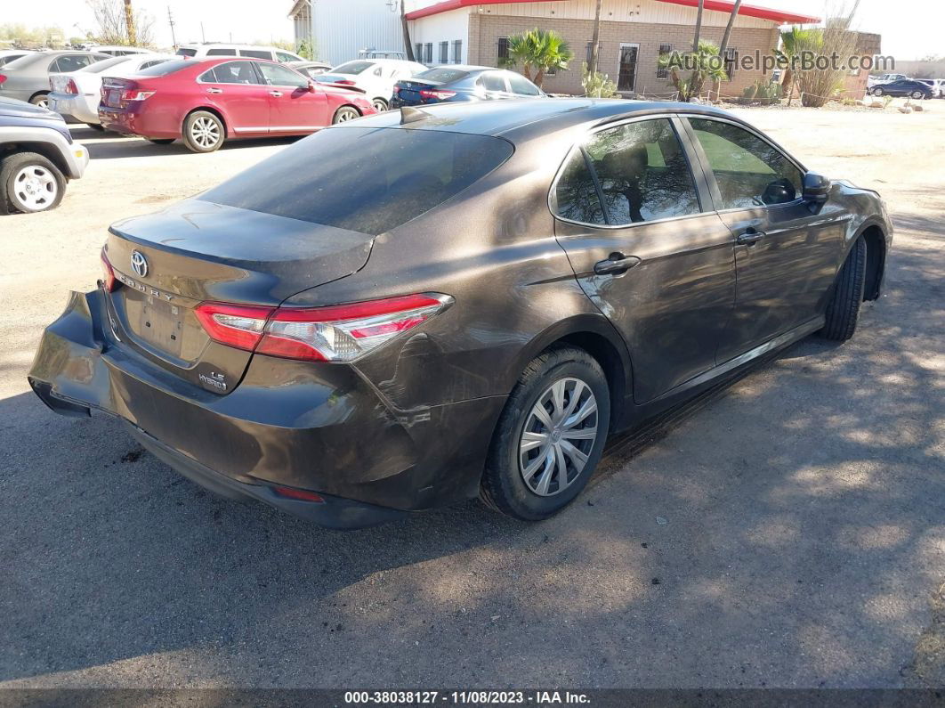 2019 Toyota Camry Hybrid Le Brown vin: 4T1B31HK2KU515312