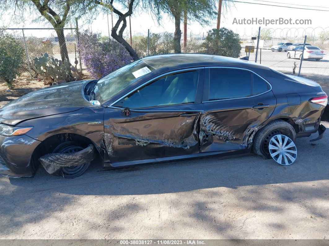 2019 Toyota Camry Hybrid Le Brown vin: 4T1B31HK2KU515312