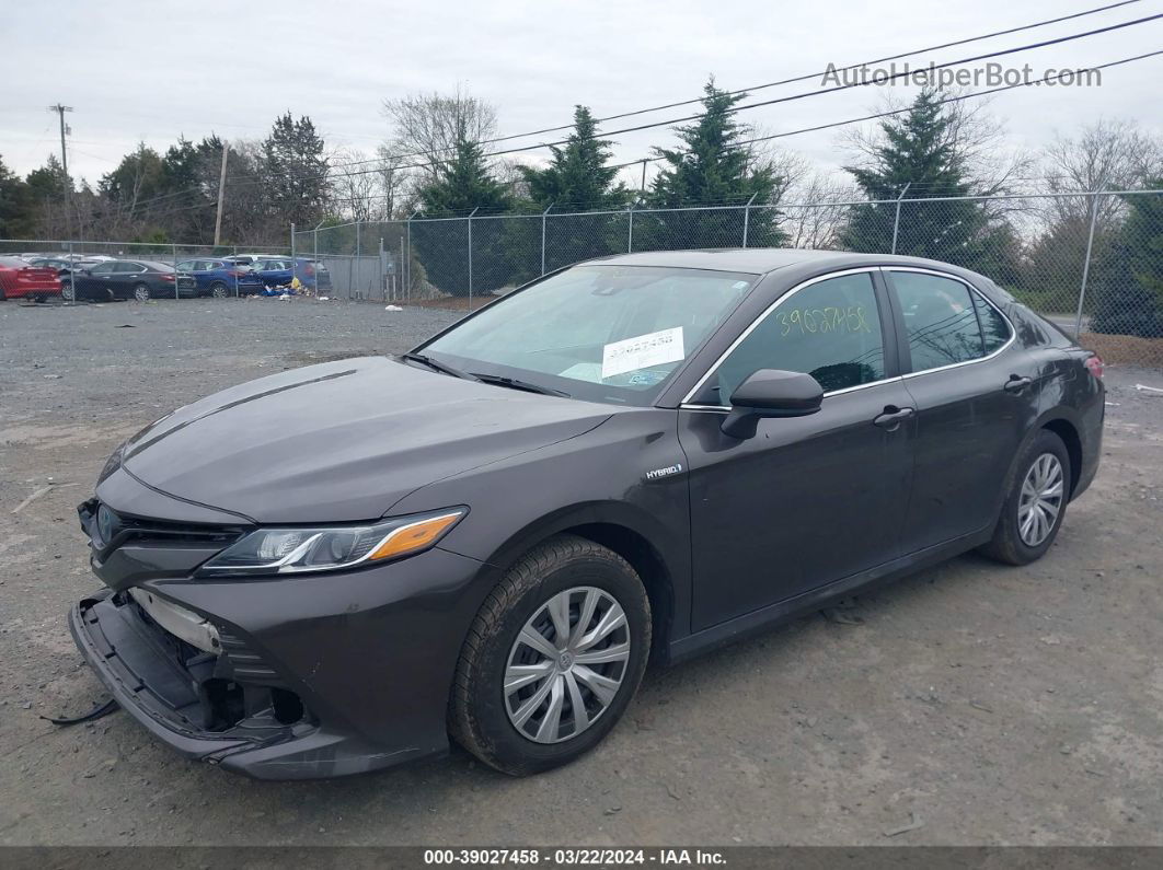 2019 Toyota Camry Hybrid Le Gray vin: 4T1B31HK3KU512483