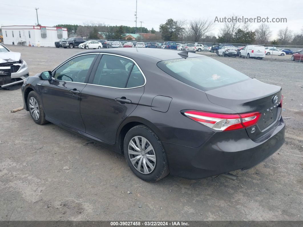 2019 Toyota Camry Hybrid Le Gray vin: 4T1B31HK3KU512483