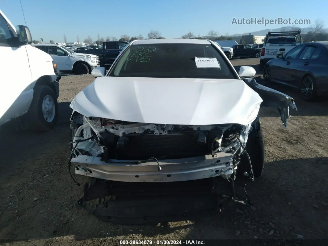 2019 Toyota Camry Hybrid Le White vin: 4T1B31HK4KU006340