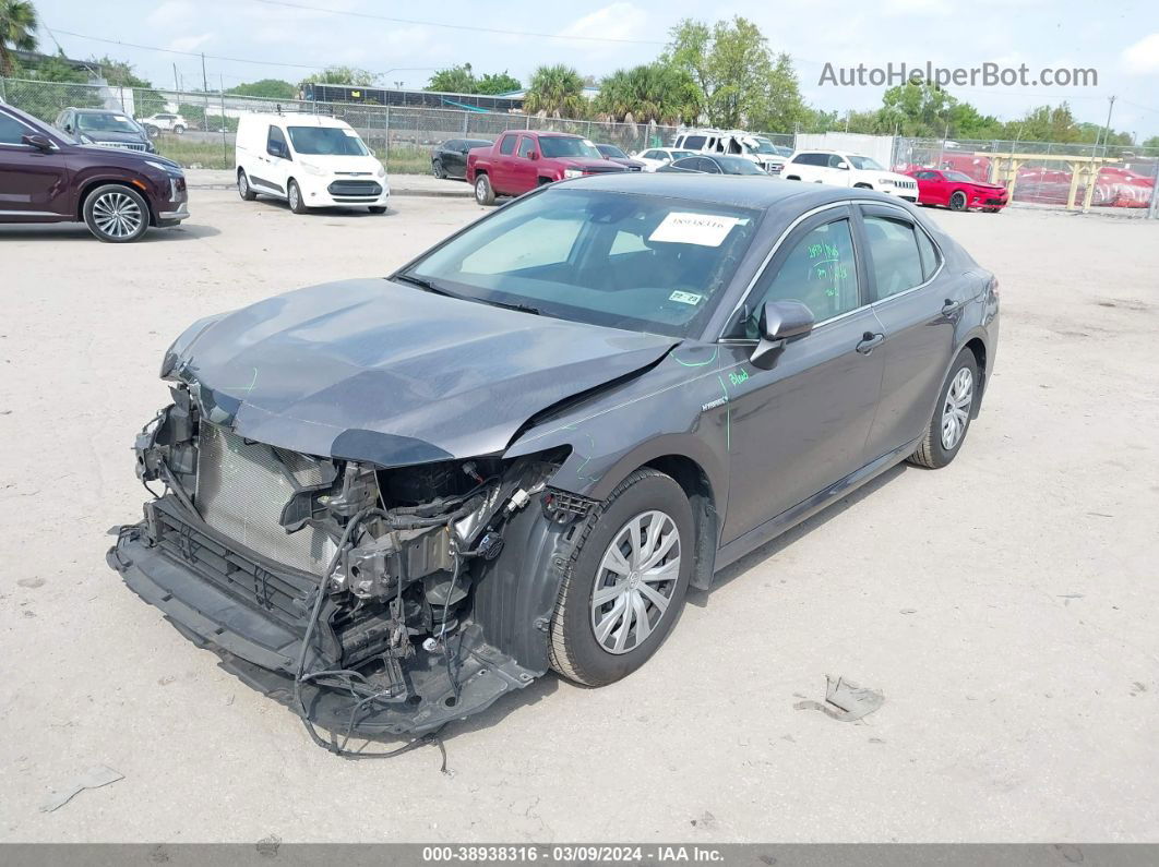 2019 Toyota Camry Hybrid Le Gray vin: 4T1B31HK4KU510709