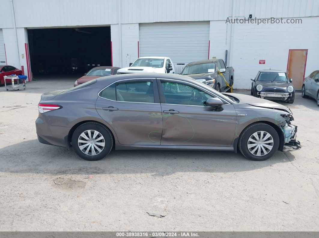 2019 Toyota Camry Hybrid Le Gray vin: 4T1B31HK4KU510709