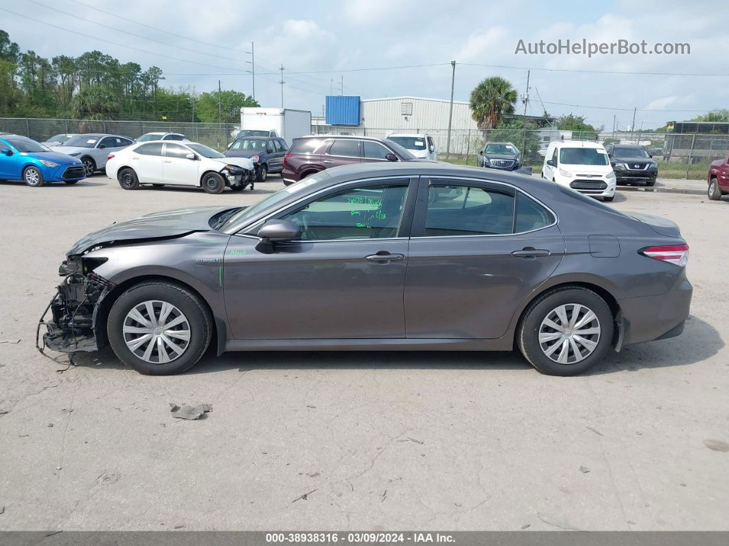 2019 Toyota Camry Hybrid Le Gray vin: 4T1B31HK4KU510709