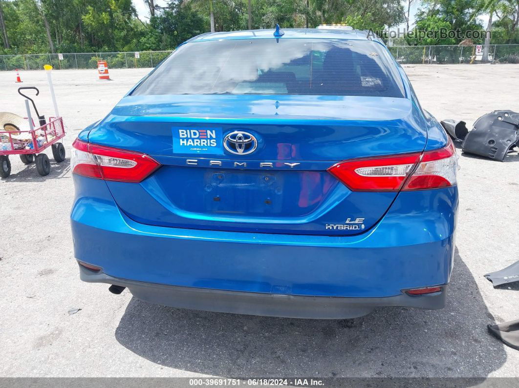 2019 Toyota Camry Hybrid Le Blue vin: 4T1B31HK5KU005052