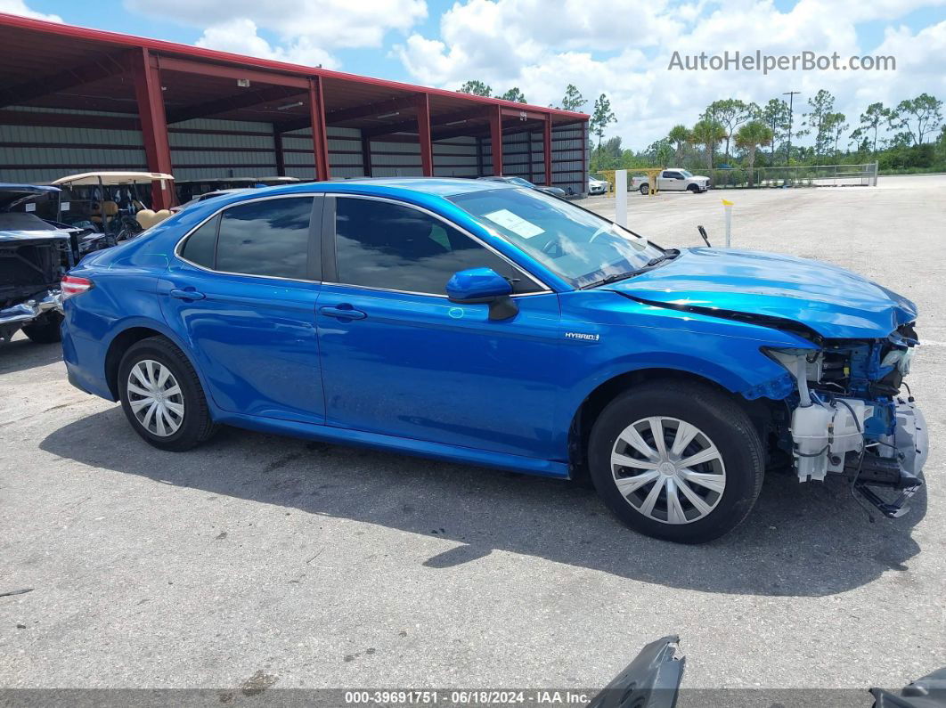 2019 Toyota Camry Hybrid Le Blue vin: 4T1B31HK5KU005052