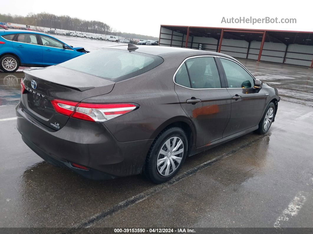 2019 Toyota Camry Hybrid Le Brown vin: 4T1B31HK5KU513036