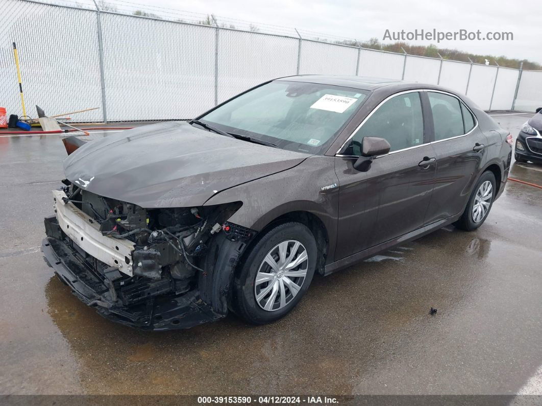 2019 Toyota Camry Hybrid Le Brown vin: 4T1B31HK5KU513036