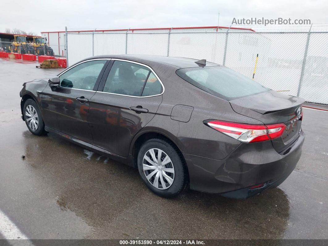 2019 Toyota Camry Hybrid Le Brown vin: 4T1B31HK5KU513036