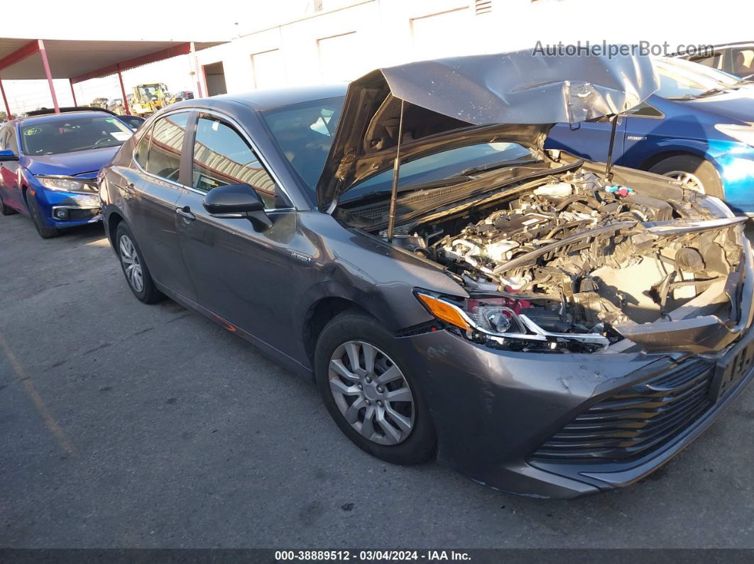 2019 Toyota Camry Hybrid Le Gray vin: 4T1B31HK6KU515555