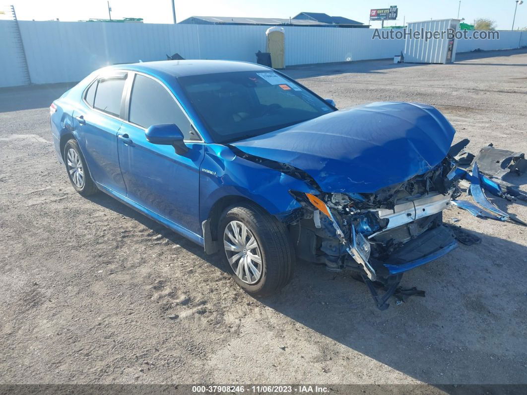 2019 Toyota Camry Hybrid Le Blue vin: 4T1B31HK8KU004994