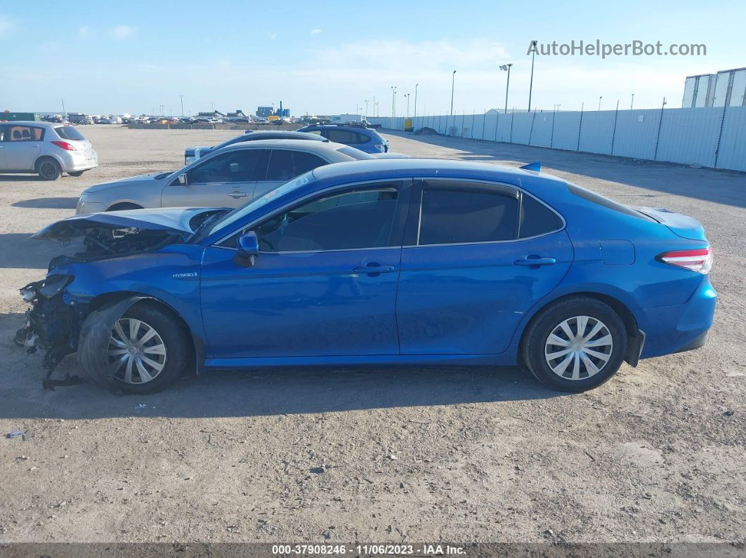 2019 Toyota Camry Hybrid Le Blue vin: 4T1B31HK8KU004994