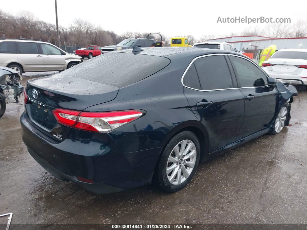 2019 Toyota Camry Hybrid Le Blue vin: 4T1B31HK8KU517534