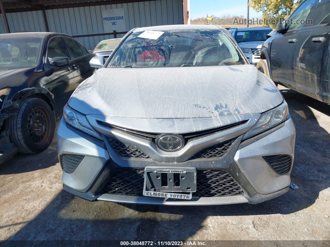 2019 Toyota Camry Xse Silver vin: 4T1B61HK0KU207045