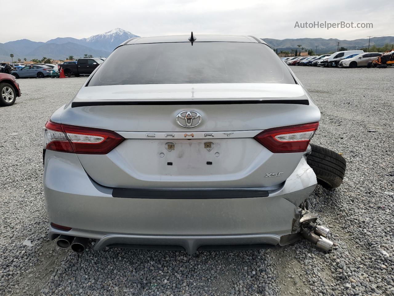 2019 Toyota Camry Xse Silver vin: 4T1B61HK0KU220829