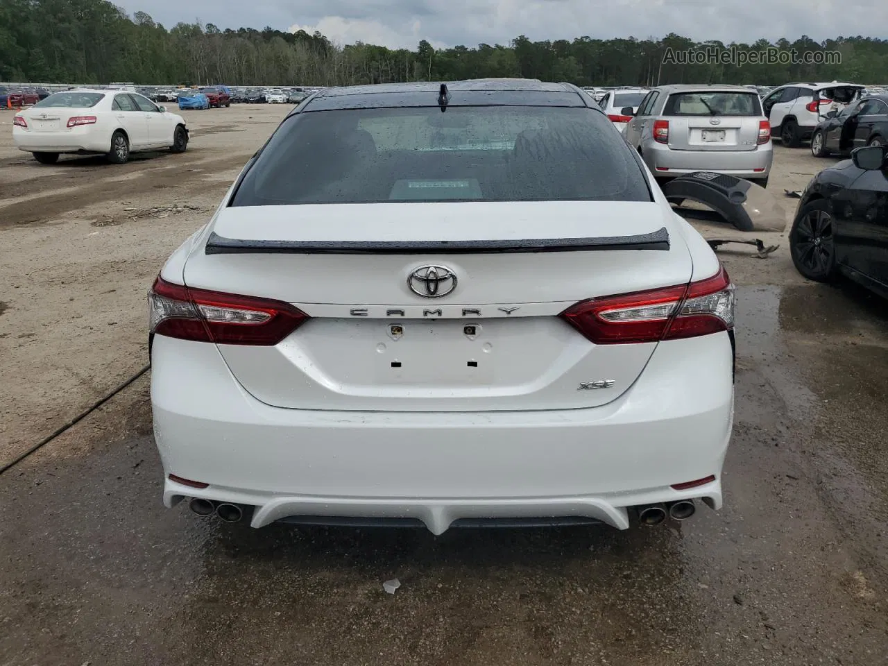 2019 Toyota Camry Xse Белый vin: 4T1B61HK0KU299791